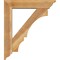 Ekena Millwork Balboa Traditional Rough Sawn Bracket w/ Offset Brace, Western Red Cedar, 6"W x 26"D x 30"H BKT0604X26X30BOA01RWR - alternate 2